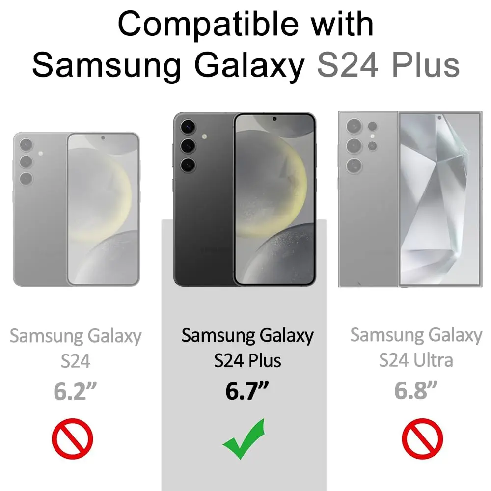 X-level Black Slim Fit Case for Samsung Galaxy S24 Plus | Ultra-Thin, Matte Finish, Baby Skin Feel - view 2