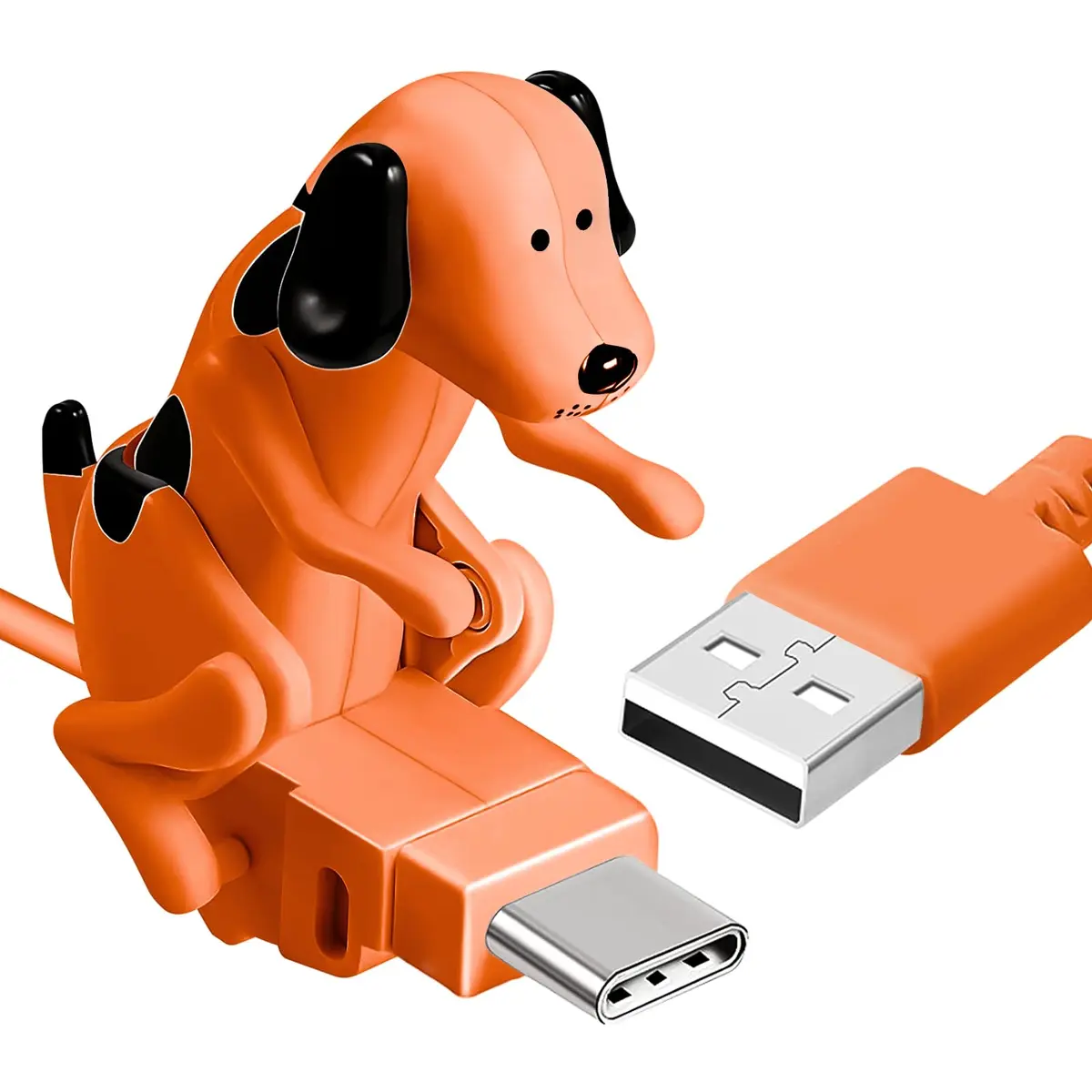 Fourmor Funny Dog Fast Charger Cable - Dog Charging Cable, Portable Stray Dog USB, Type-C & iPhone Models, 1 Pack - main product image