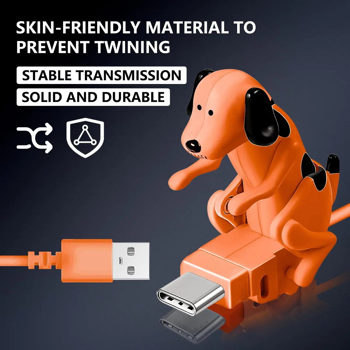Fourmor Funny Dog Fast Charger Cable - Dog Charging Cable, Portable Stray Dog USB, Type-C & iPhone Models, 1 Pack - view 5