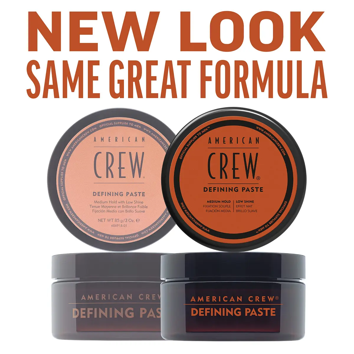 AMERICAN CREW Men's Hair Defining Paste (Old Version) 170g (6 Oz) | Medium Hold, Low Shine, Texturizing Hair Gel - view 3