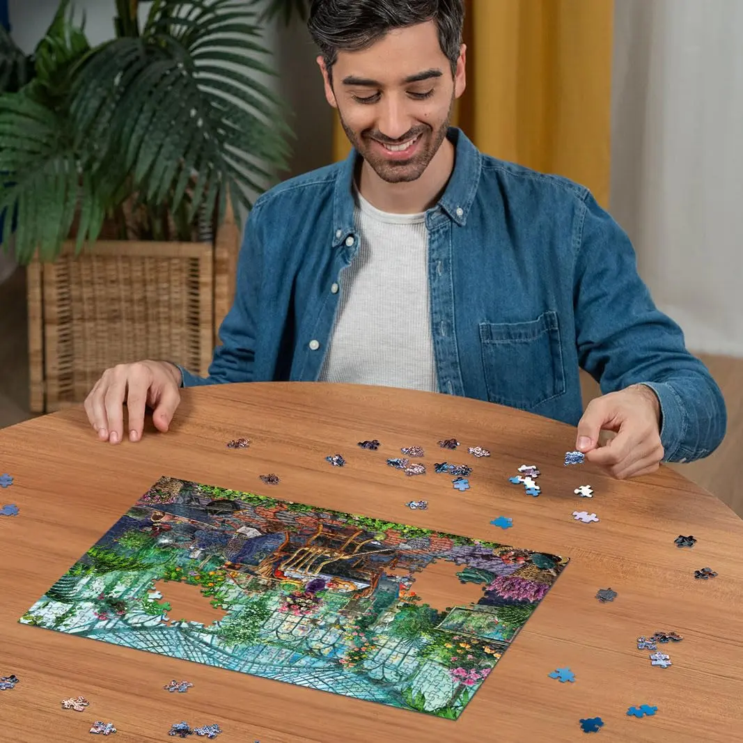 Ravensburger Greenhouse Mornings 500 Piece Jigsaw Puzzle for Adults - Handcrafted Tooling, Made in Germany - view 8