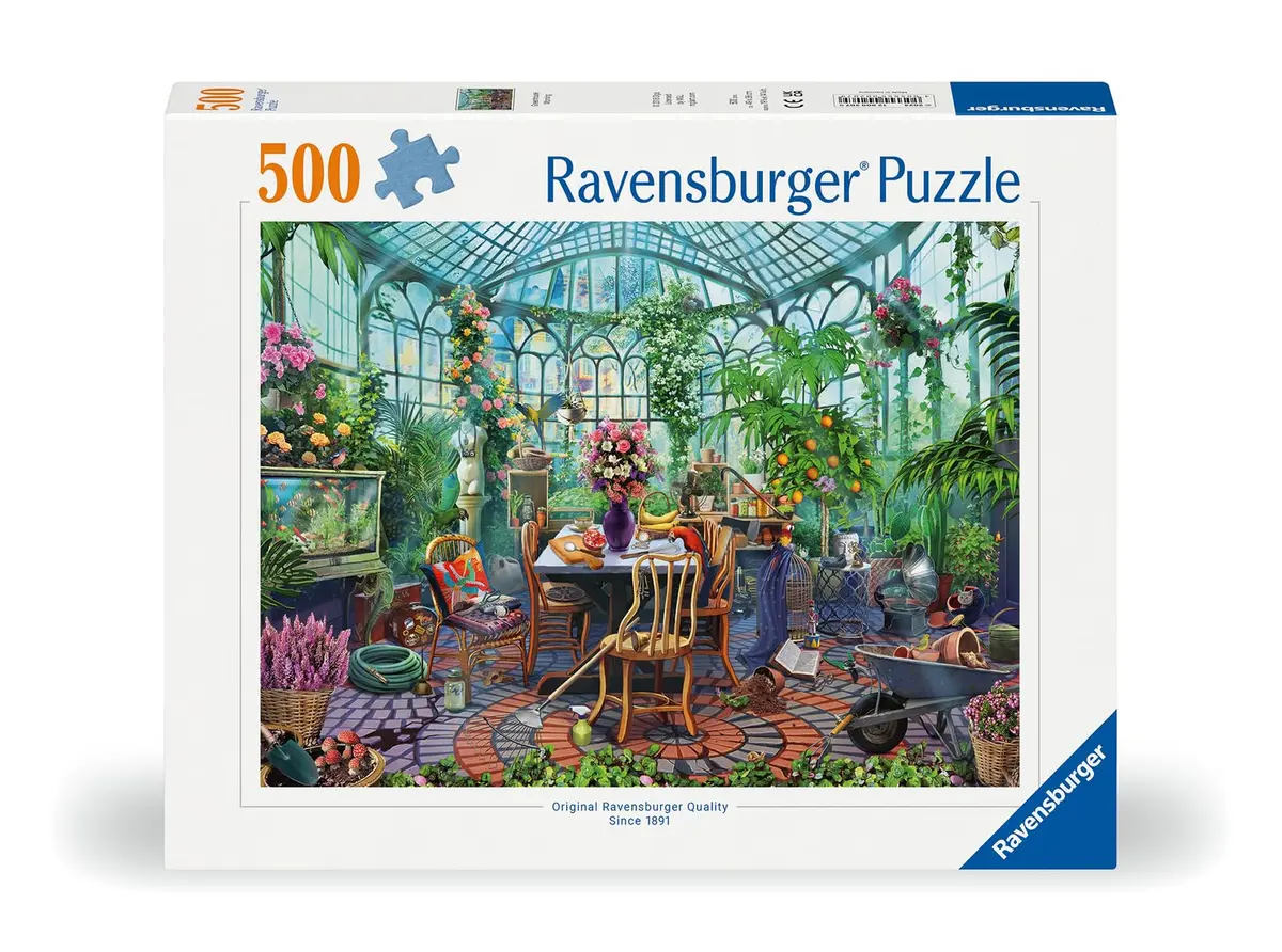 Ravensburger Greenhouse Mornings 500 Piece Jigsaw Puzzle for Adults - Handcrafted Tooling, Made in Germany - view 2