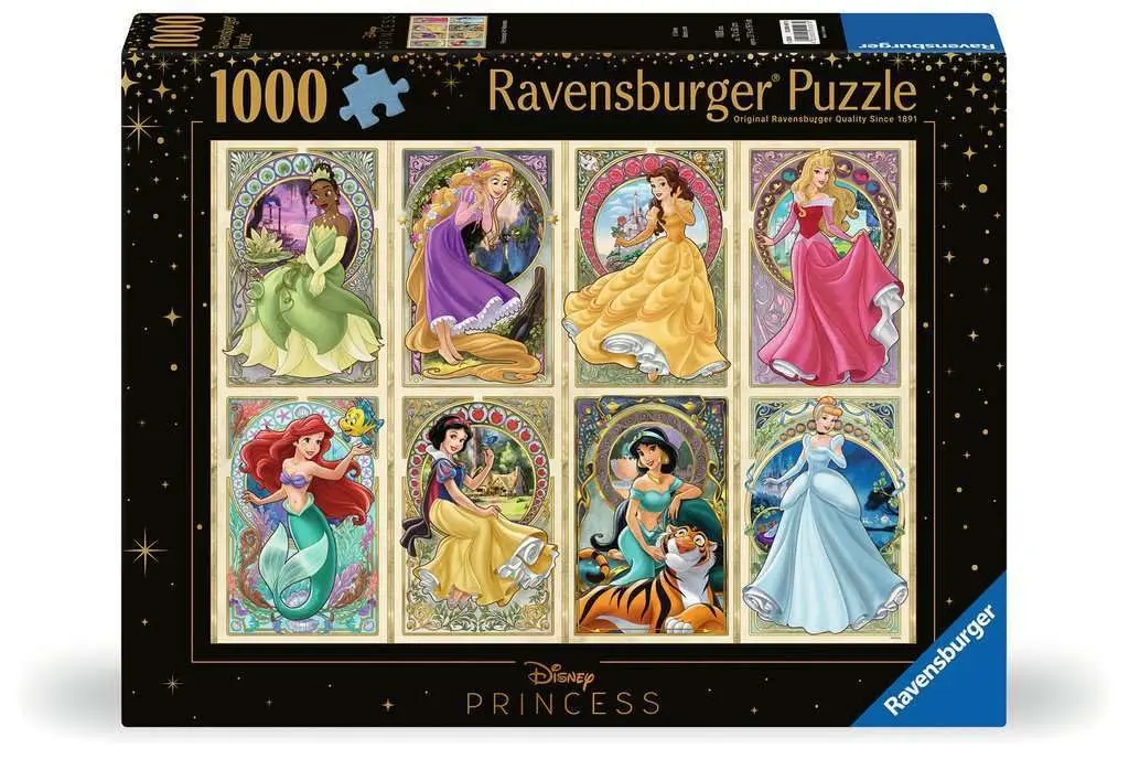 Ravensburger Disney Art Nouveau Princess 1000 Piece Jigsaw Puzzle for Adults | Educational STEM-Learning Puzzle - main product image