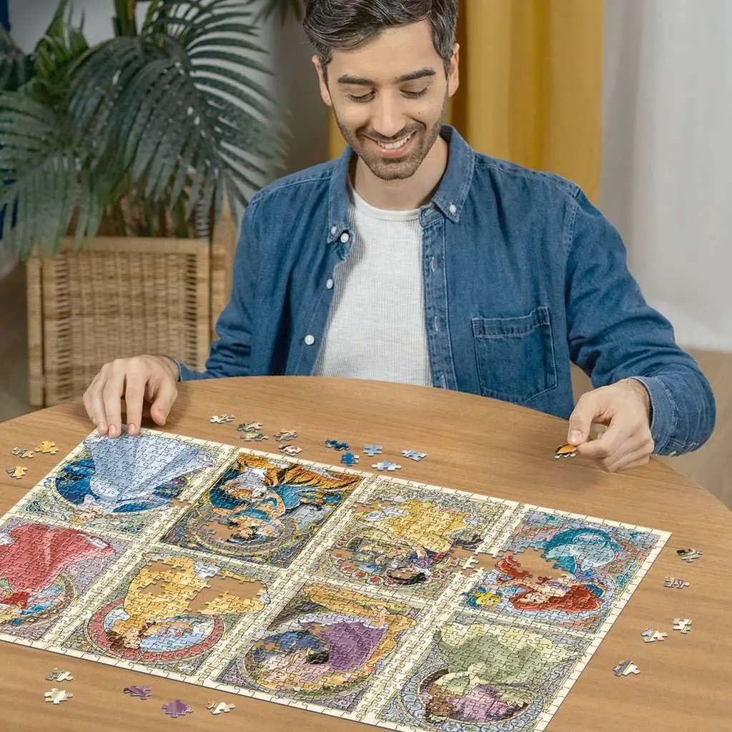 Ravensburger Disney Art Nouveau Princess 1000 Piece Jigsaw Puzzle for Adults | Educational STEM-Learning Puzzle - view 3