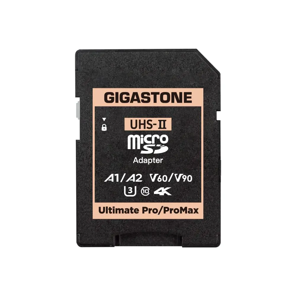 Gigastone UHS-II MicroSD to UHS-II SD Memory Card Adapter, Camera Ultimate UHS-II Adapter | Supports UHS-II Cards - main product image
