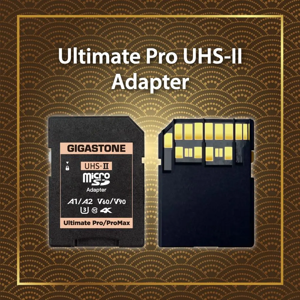 Gigastone UHS-II MicroSD to UHS-II SD Memory Card Adapter, Camera Ultimate UHS-II Adapter | Supports UHS-II Cards - view 2