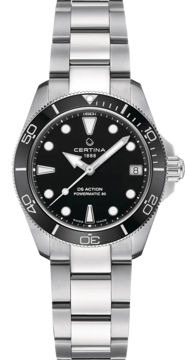 Certina Women's Swiss Automatic Watch 34.5mm | Elegant Stainless Steel Design with 30 ATM Water Resistance - main product image