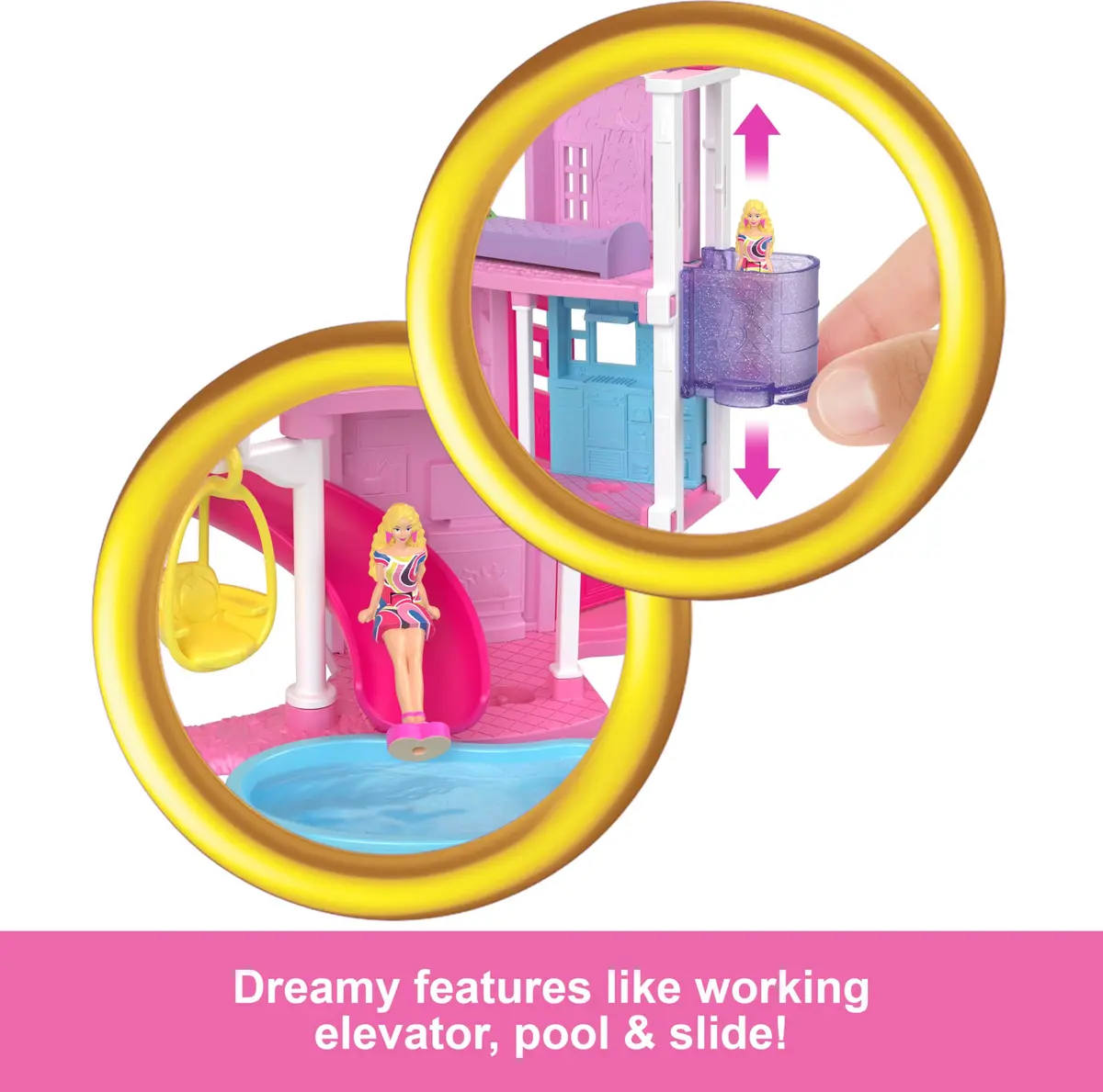 Barbie Mini BarbieLand Doll House Sets with Surprise 1.5-inch Doll & Accessories, Ages 4+ - view 3