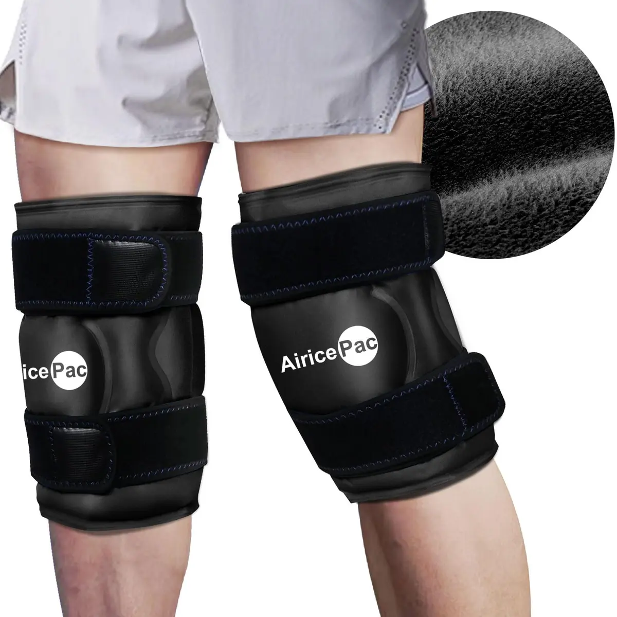 AiricePac Knee Ice Pack for Pain Relief, Reusable Gel Ice Wrap 21.9cm (8.66in) | Cold Compress Therapy for Arthritis, Swelling, Injuries - view 7