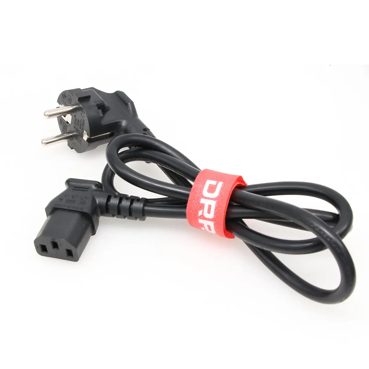 DRRI Power Cord 1.8m | European Schuko to IEC C13 | 250V 10A | Black - view 4