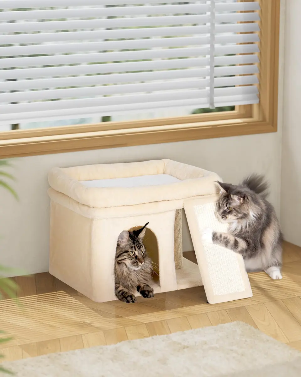 Aechonow Cat Tree Tower for Large Cats | Spacious Perch & Condo, Senior-Friendly, Sisal Scratching Surface - view 7