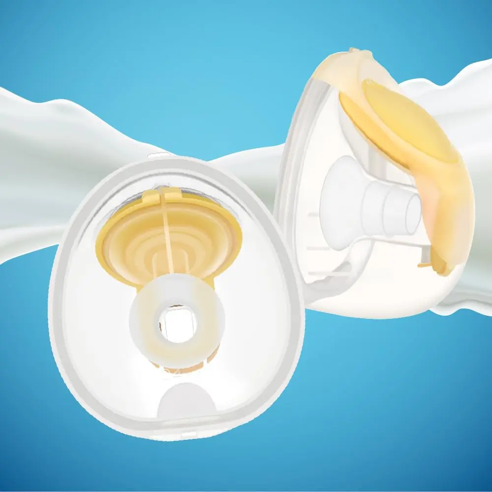 Maymom 20mm Flange Inserts for Elvie & Medela Pumps | BPA-Free Silicone (2-Pack, Semi-Clear Short) - view 9