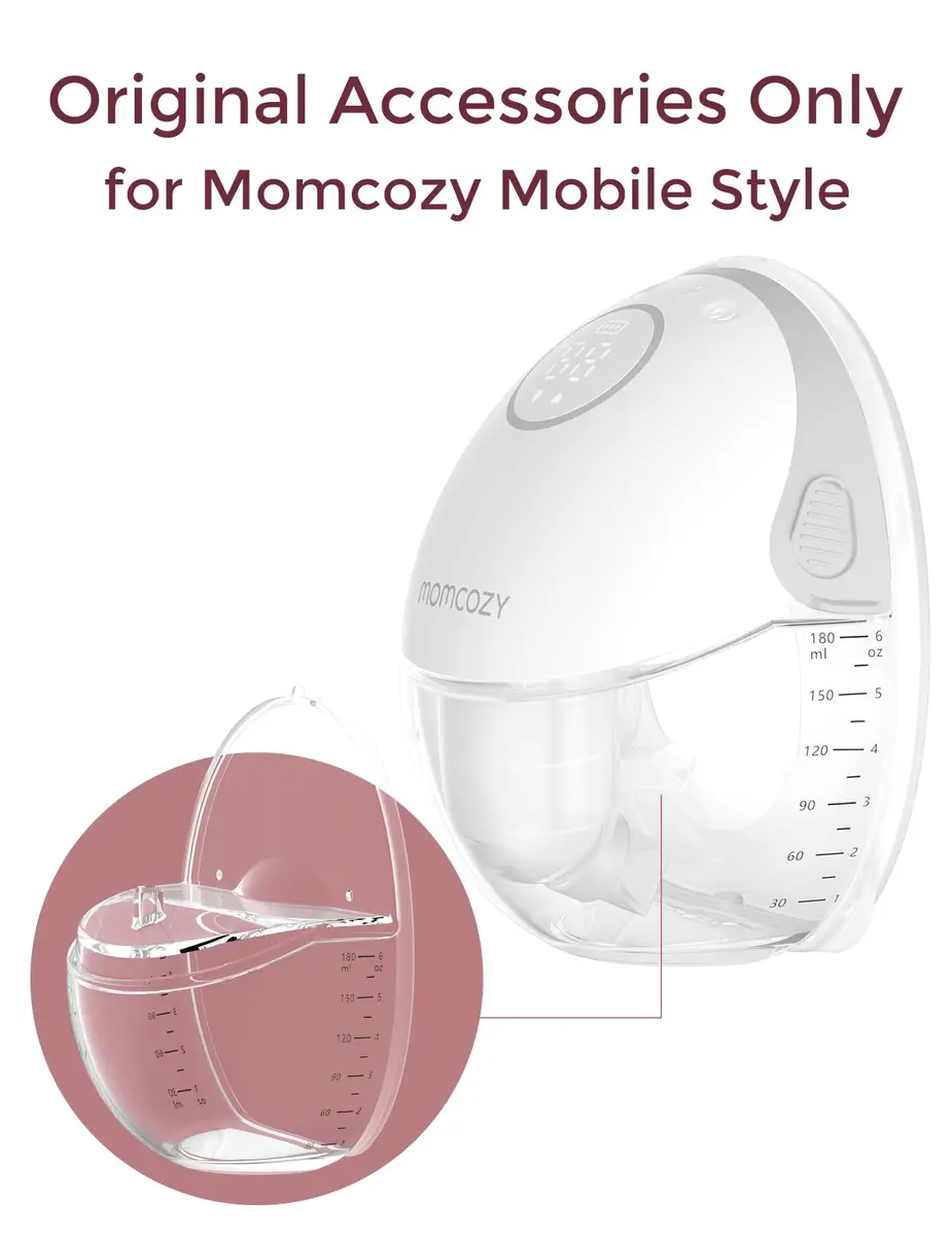 Momcozy M6 Breast Pump Accessories 24mm Flange & Milk Collector | BPA-Free Silicone, Original USA Import - view 3