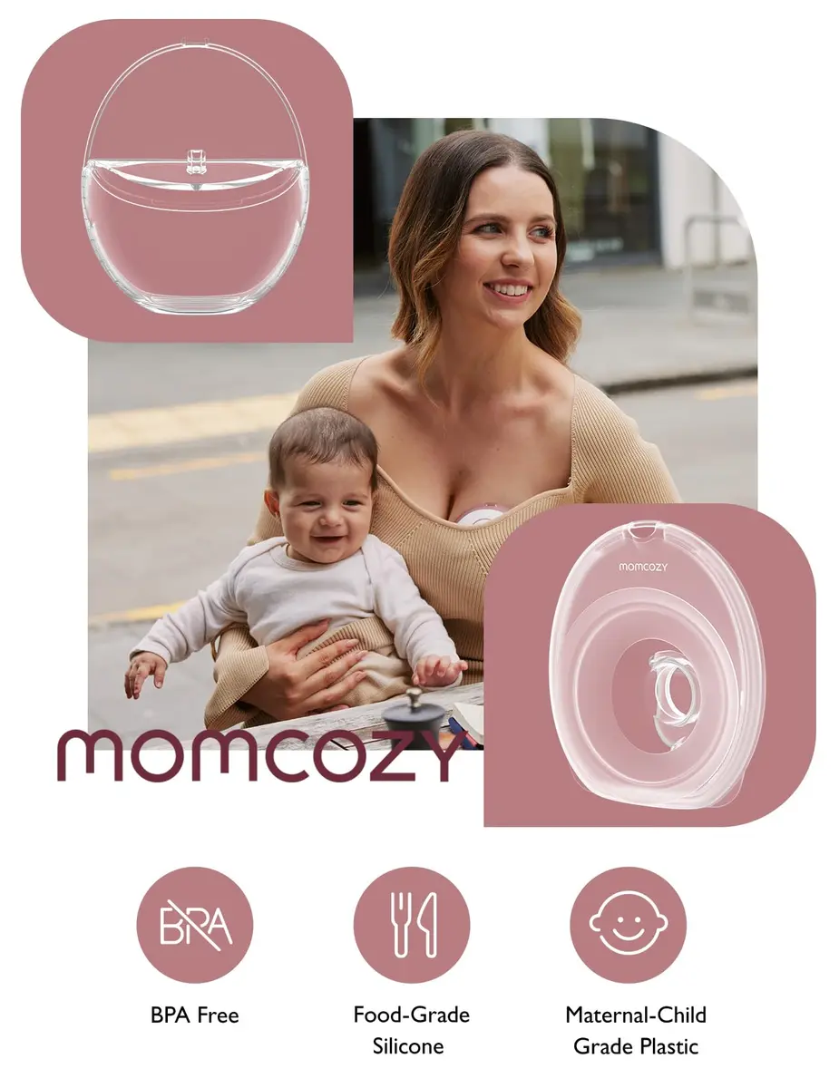Momcozy M6 Breast Pump Accessories 24mm Flange & Milk Collector | BPA-Free Silicone, Original USA Import - view 4