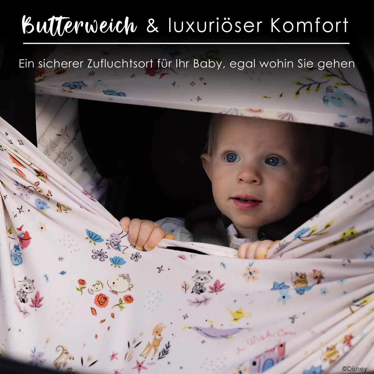 Milk Snob Original Disney 5-in-1 Baby Cover (A Wish Come True) - Multi Use Cover | Rayon Blend - view 4