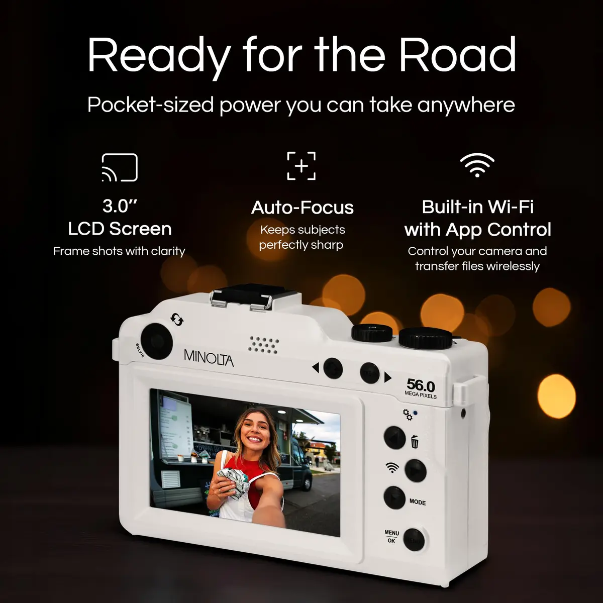 Minolta MND65 56MP Camera with Dual-Lens Selfie | 4K Video & 18X Zoom - view 3