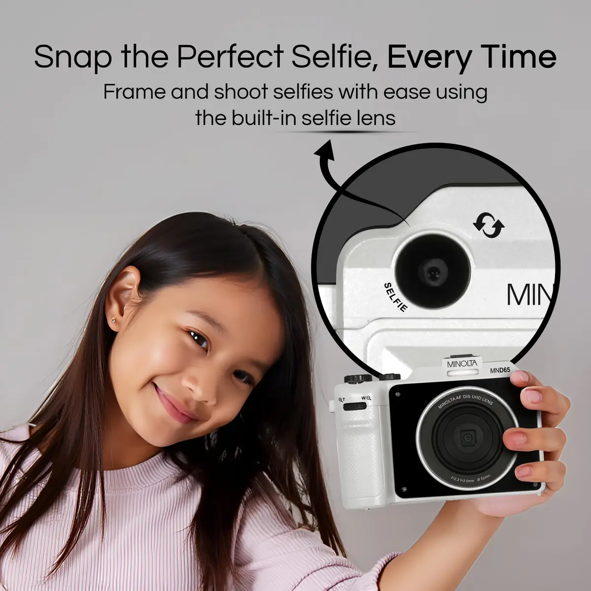 Minolta MND65 56MP Camera with Dual-Lens Selfie | 4K Video & 18X Zoom - view 4