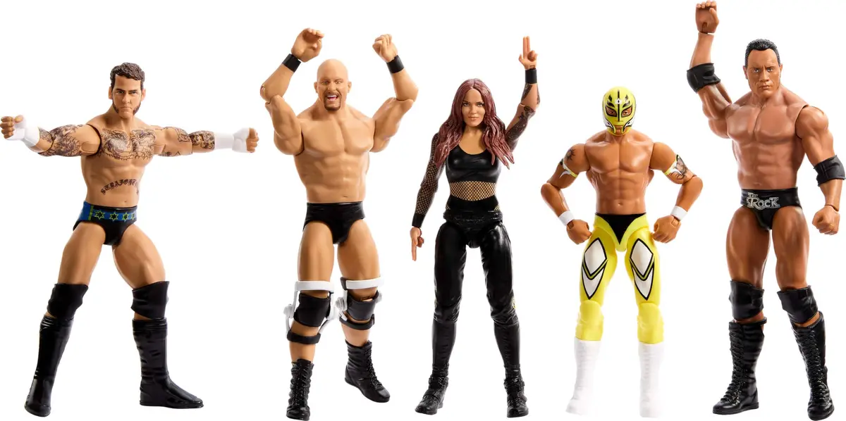 Mattel WWE Action Figure, 6-inch Collectible Stone Cold Steve Austin with 10 Articulation Points & Life-Like Look - view 5