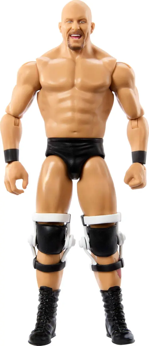 Mattel WWE Action Figure, 6-inch Collectible Stone Cold Steve Austin with 10 Articulation Points & Life-Like Look - view 3