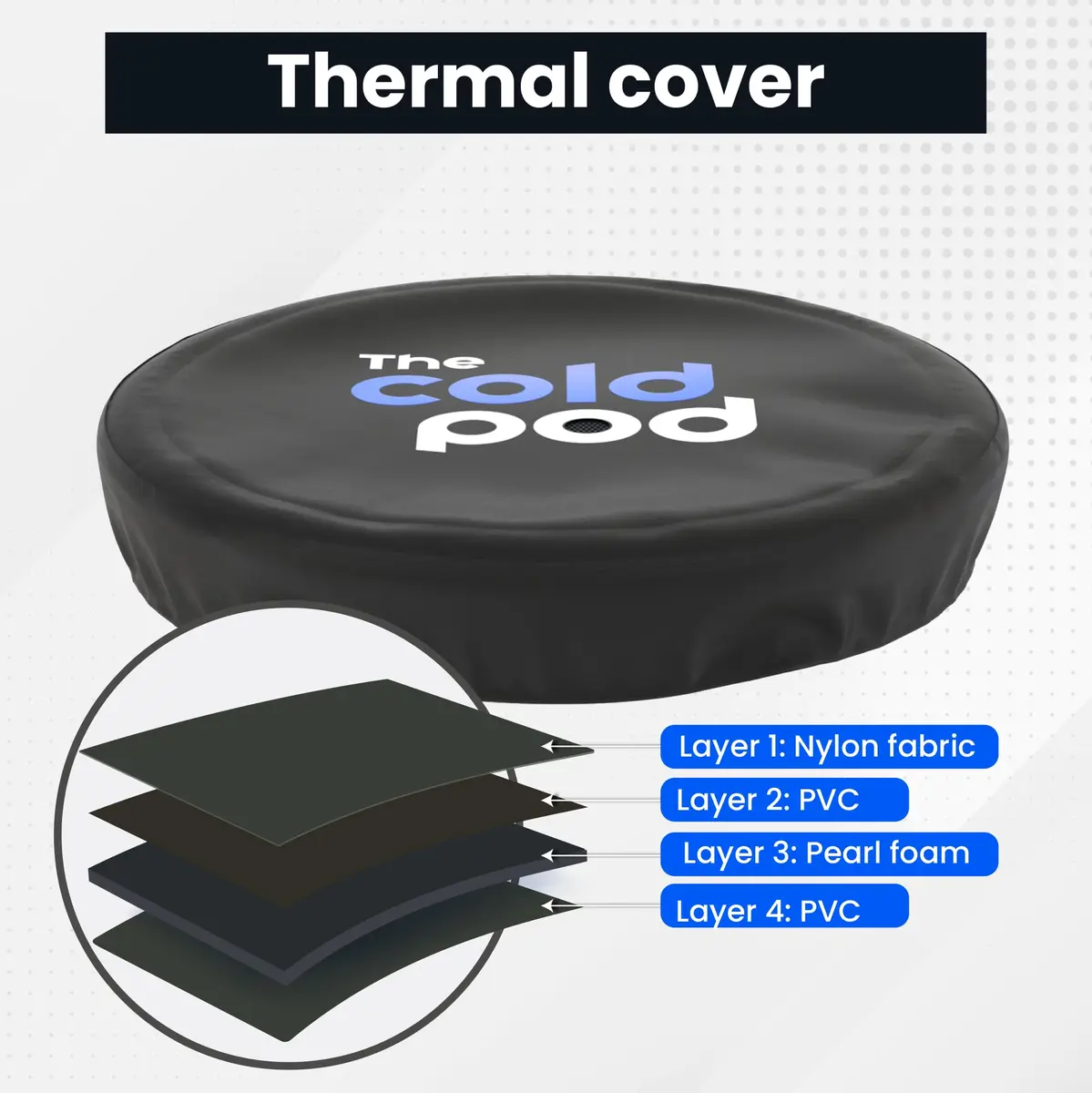 The Cold Pod Ice Bath Tub for Athletes 88 Gallons | Cold Water Recovery Pool with Cover - view 7
