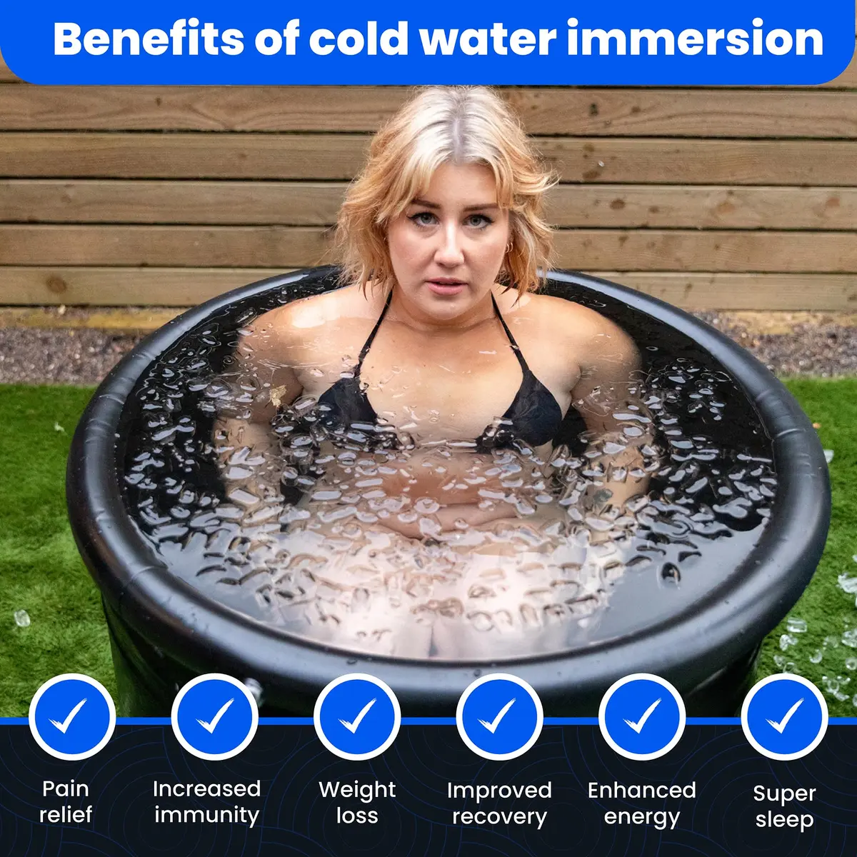 The Cold Pod Ice Bath Tub for Athletes 88 Gallons | Cold Water Recovery Pool with Cover - view 2