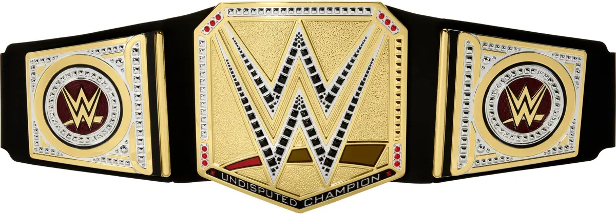 Mattel WWE Undisputed Universal Championship Title Belt Accessory for Kids | 3+ ft Long, Adjustable, Authentic Style - main product image