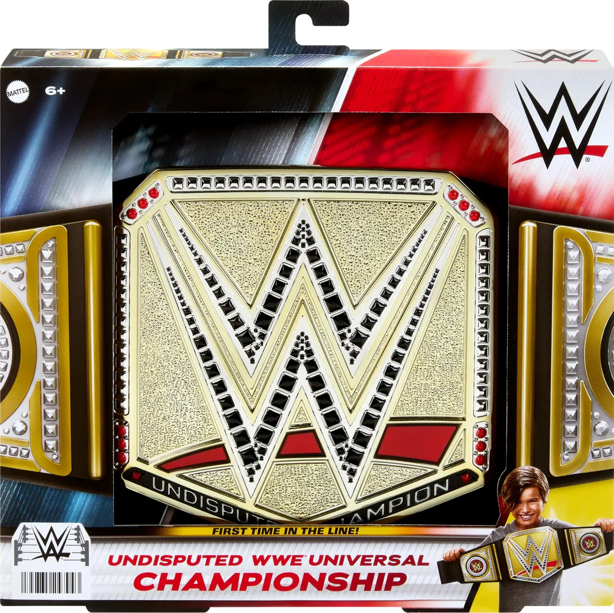 Mattel WWE Undisputed Universal Championship Title Belt Accessory for Kids | 3+ ft Long, Adjustable, Authentic Style - view 5