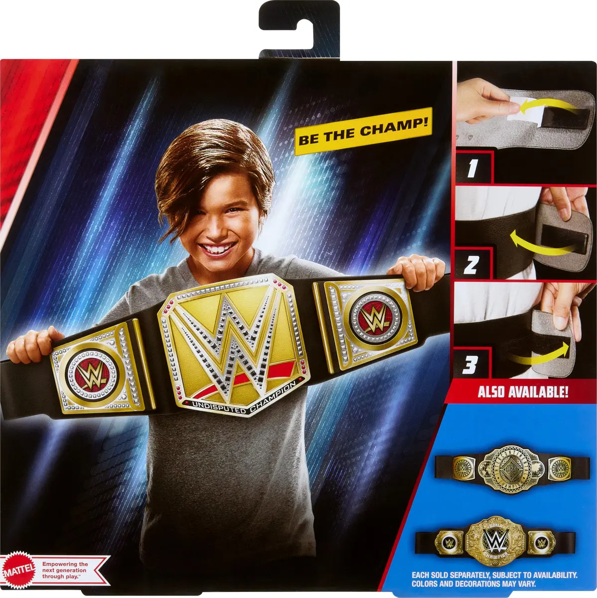 Mattel WWE Undisputed Universal Championship Title Belt Accessory for Kids | 3+ ft Long, Adjustable, Authentic Style - view 6