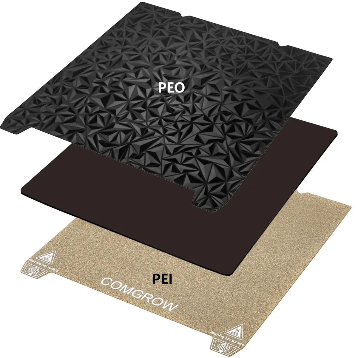 Comgrow Double Sided PEO PEI Spring Steel Sheet 235x235mm | For Ender 3 V3 SE/K1/KE Printers - view 5