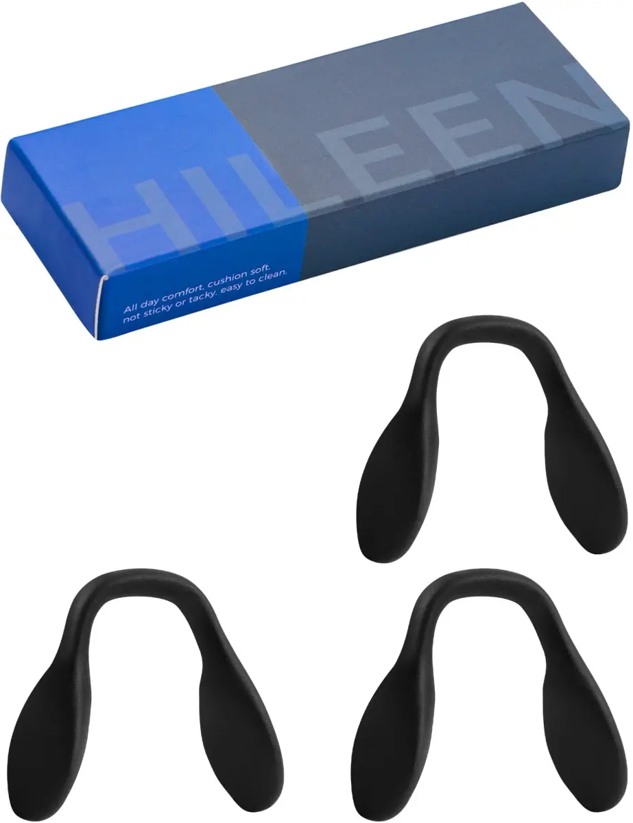 HILEEN Replacement Nose Pads for Oakley Sunglasses 3 Pieces Black | Push-in Mount Silicone - view 6