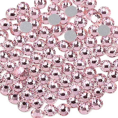 BEADSLAND Round Crystal Rhinestones SS34 (7.0-7.3mm) Light Pink, 288pcs | Sparkle for Crafts & Nail Art - main product image