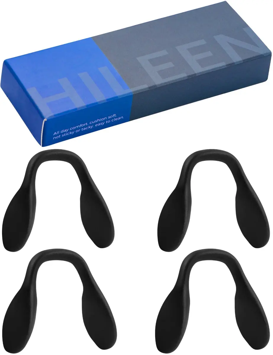HILEEN Replacement Nose Pads for Oakley Sunglasses 4 Pieces Black | Push-in Mount Silicone - view 6