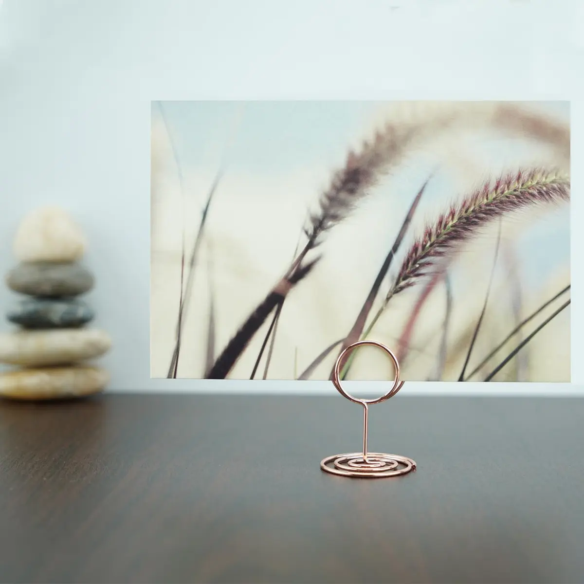 Jofefe Rose Gold Mini Place Card Holders, 5cm (1.97in) Height, 20-Pack | Stable Base for Weddings & Parties - view 8