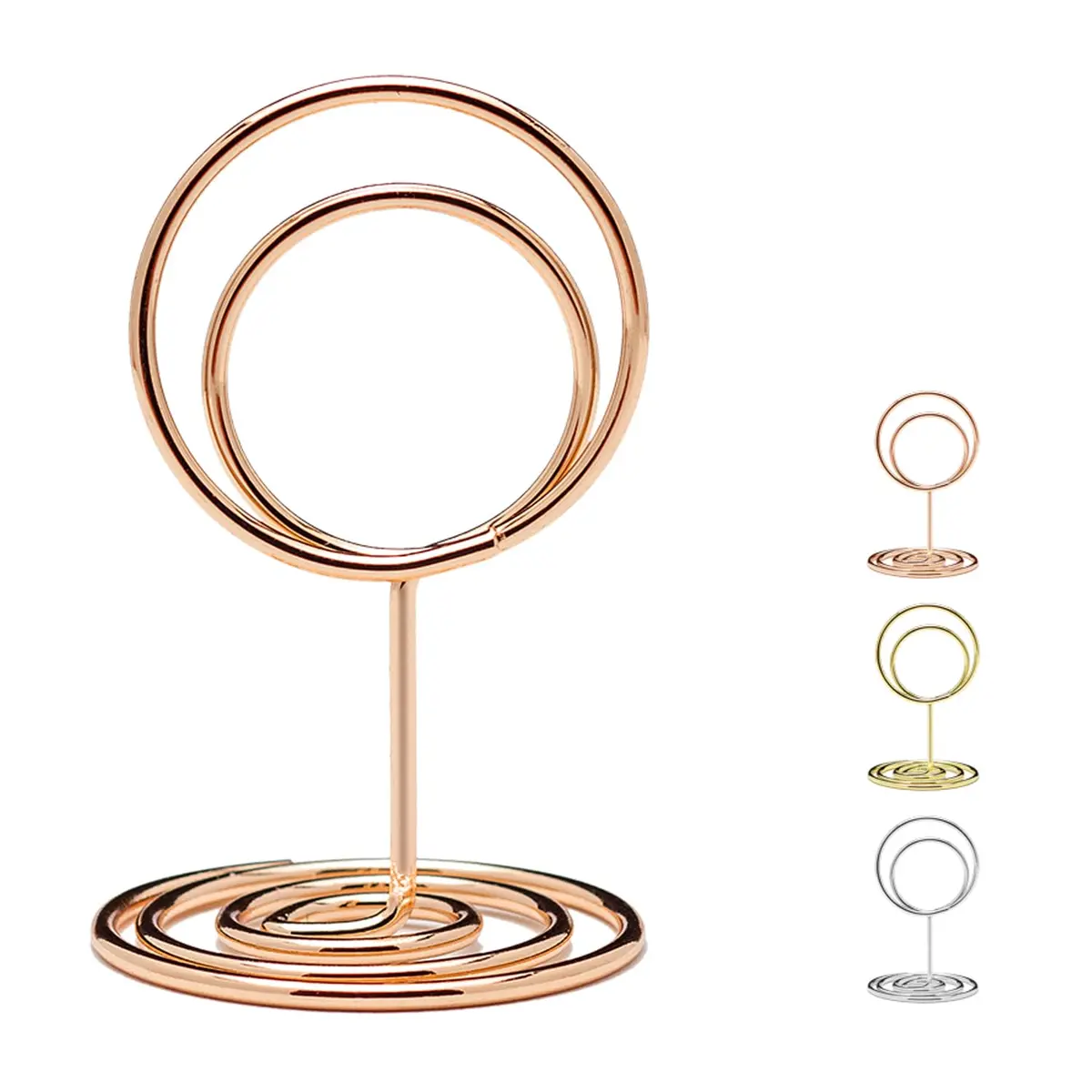 Jofefe Rose Gold Mini Place Card Holders, 5cm (1.97in) Height, 20-Pack | Stable Base for Weddings & Parties - view 11