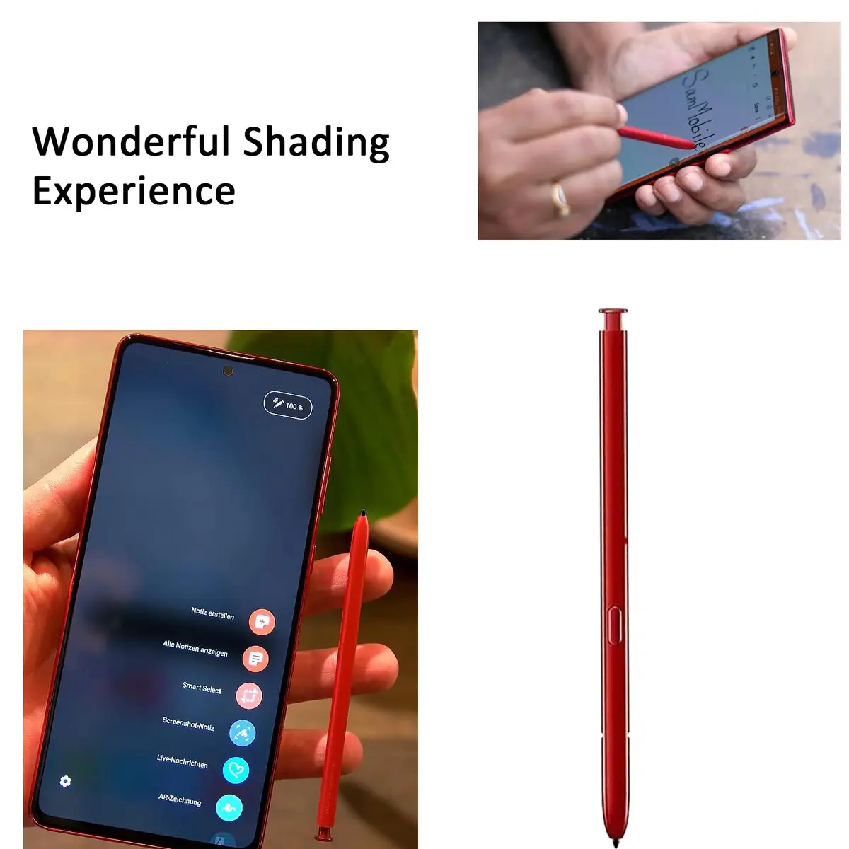 LiXiongBao Red Stylus Pen for Samsung Galaxy Note 10/Note 10+ (10g / 0.35oz) - view 4