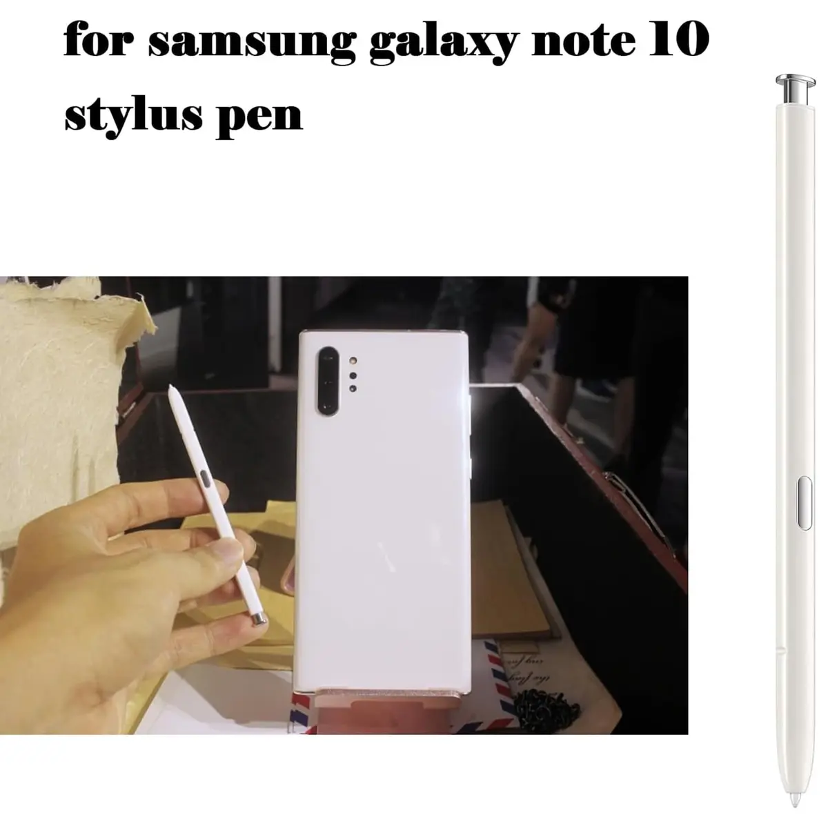 LiXiongBao Replacement S Pen for Samsung Galaxy Note 10 & Note 10+ Stylus (White, 12.7 cm) - view 2
