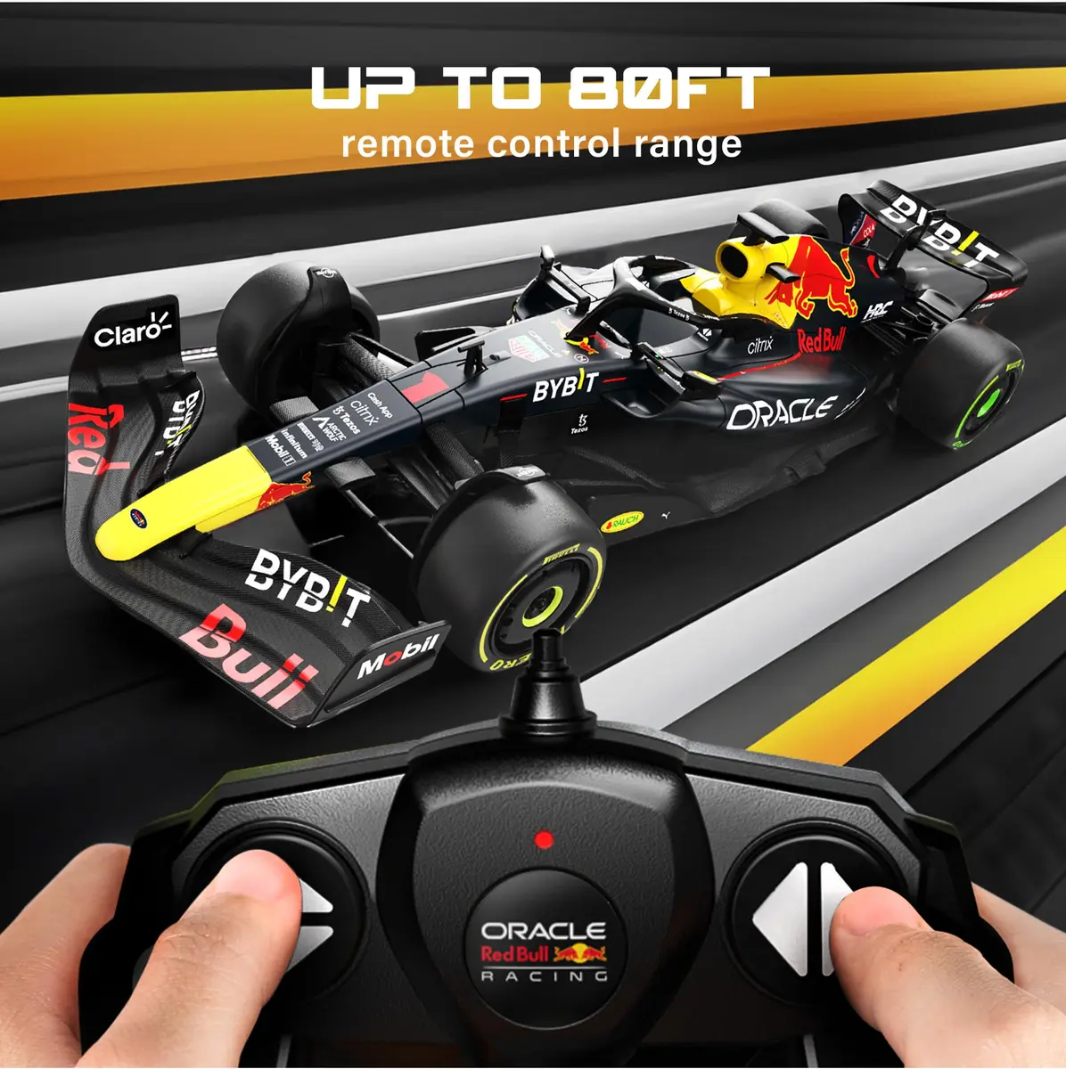 Voltz Toys Red Bull RB18 F1 RC Car 1:18 Scale | Officially Licensed Replica - view 6