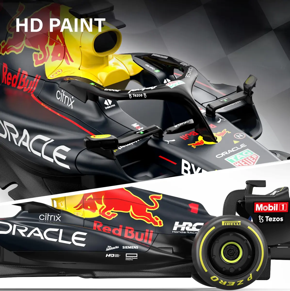 Voltz Toys Red Bull RB18 F1 RC Car 1:18 Scale | Officially Licensed Replica - view 4