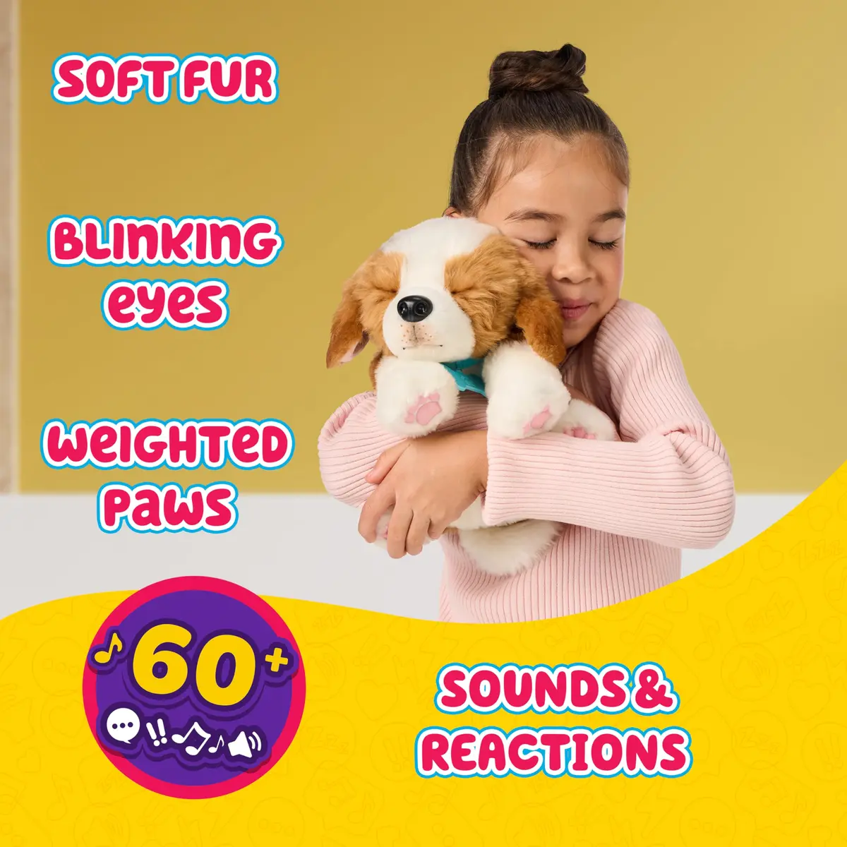 Little Live Pets Patches The Beagle Interactive Plush Dog Toy | Realistic Sounds & 2-in-1 Bed for Kids Ages 5+ - view 3