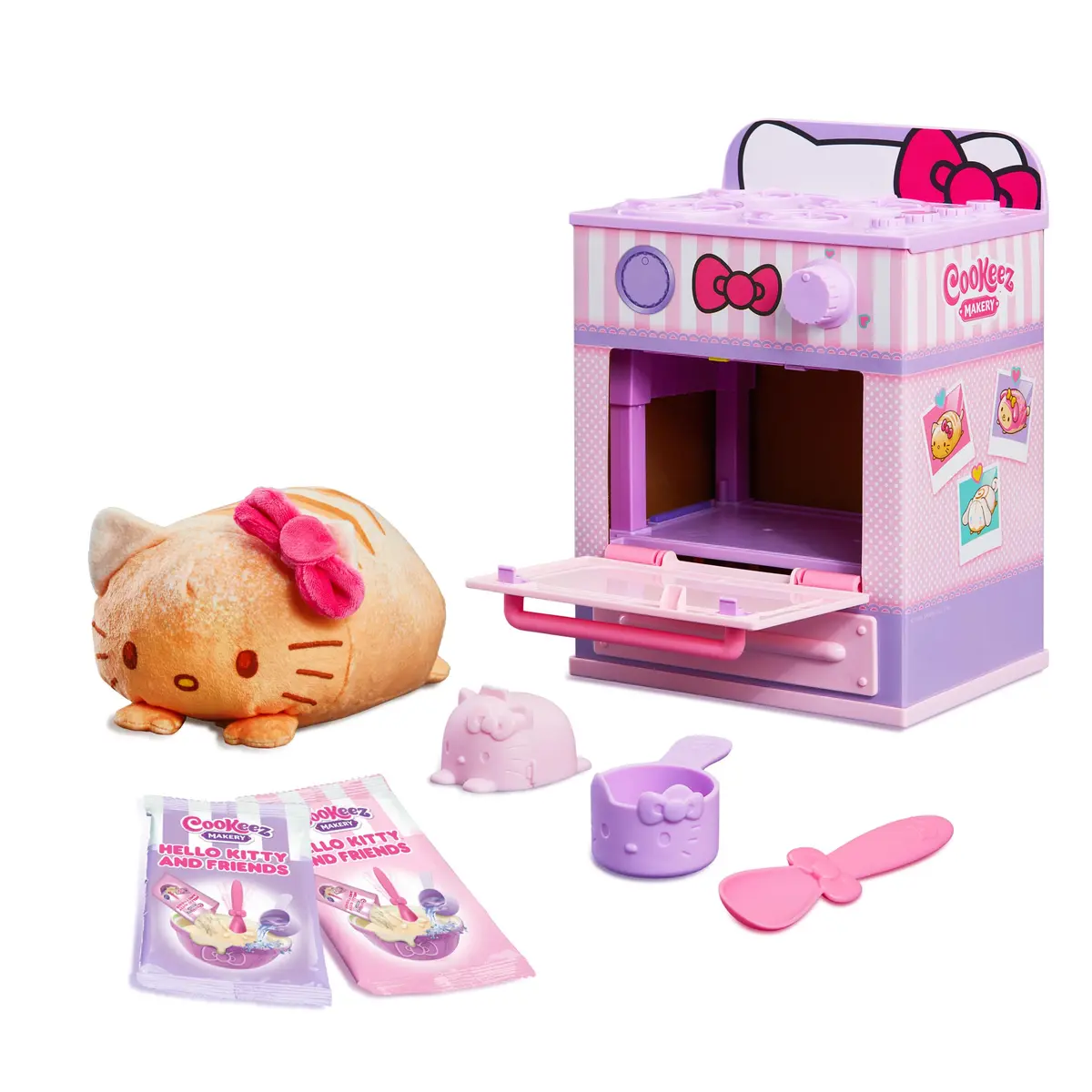 Cookeez Makery Hello Kitty & Friends Oven Playset | Interactive Bake & Reveal Toy with Scented Plush, 3 Characters, 5+ - view 6