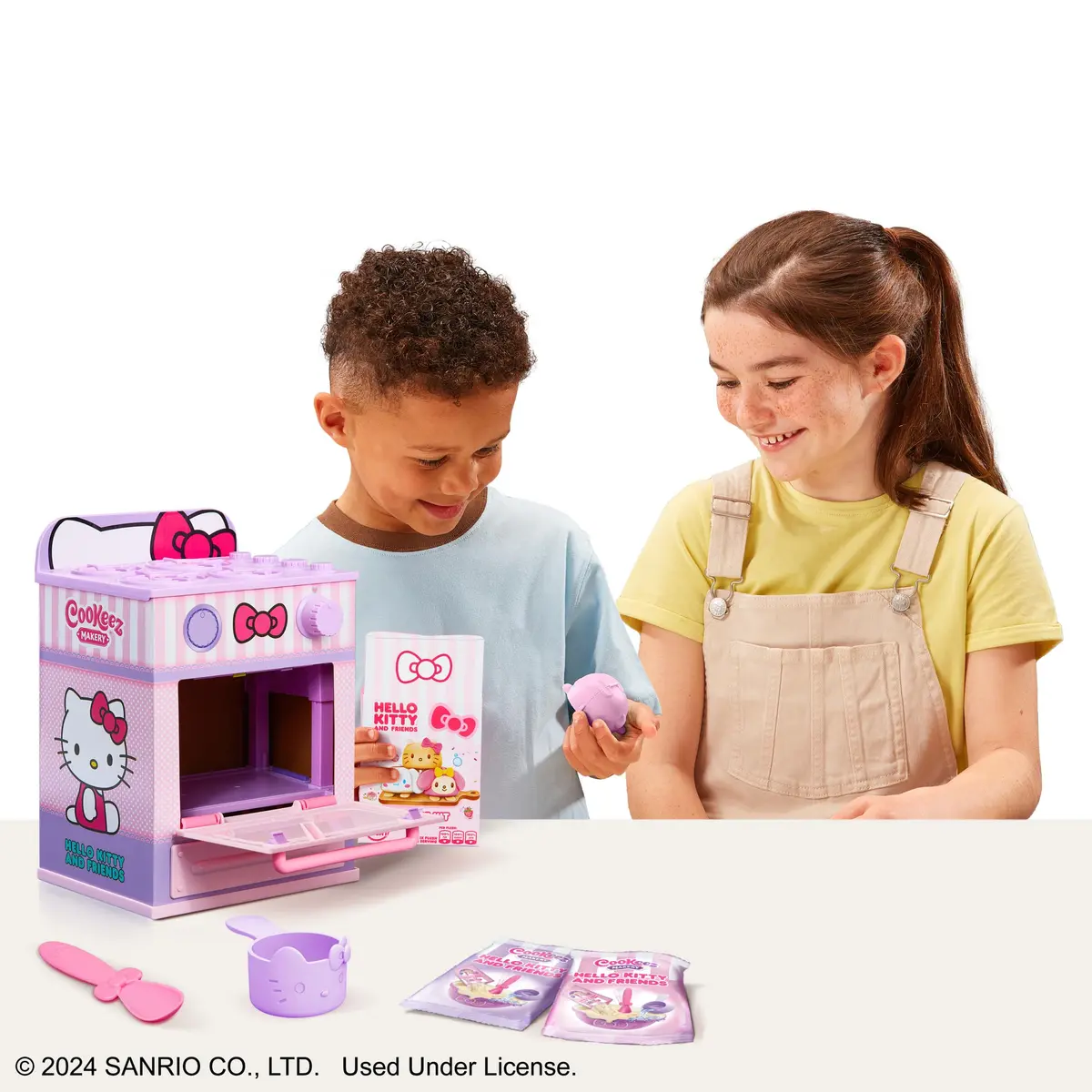 Cookeez Makery Hello Kitty & Friends Oven Playset | Interactive Bake & Reveal Toy with Scented Plush, 3 Characters, 5+ - view 2