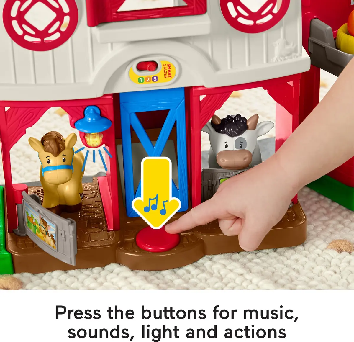 Fisher-Price Little People Caring for Animals Farm Playset | Toddler Farm Toy with Smart Stages (70-120 chars) - view 5