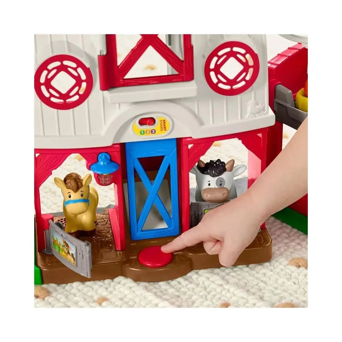 Fisher-Price Little People Caring for Animals Farm Playset | Toddler Farm Toy with Smart Stages (70-120 chars) - view 2