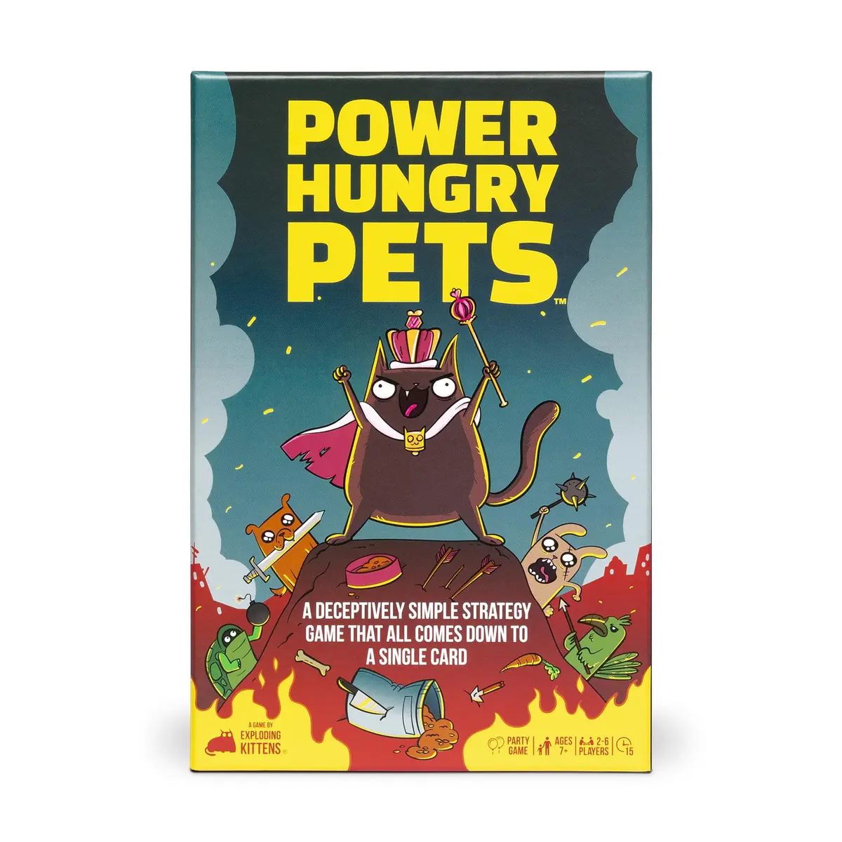 Exploding Kittens Power Hungry Pets Card Game | 2-6 Players, Age 7+ | Family Strategy Fun - view 2