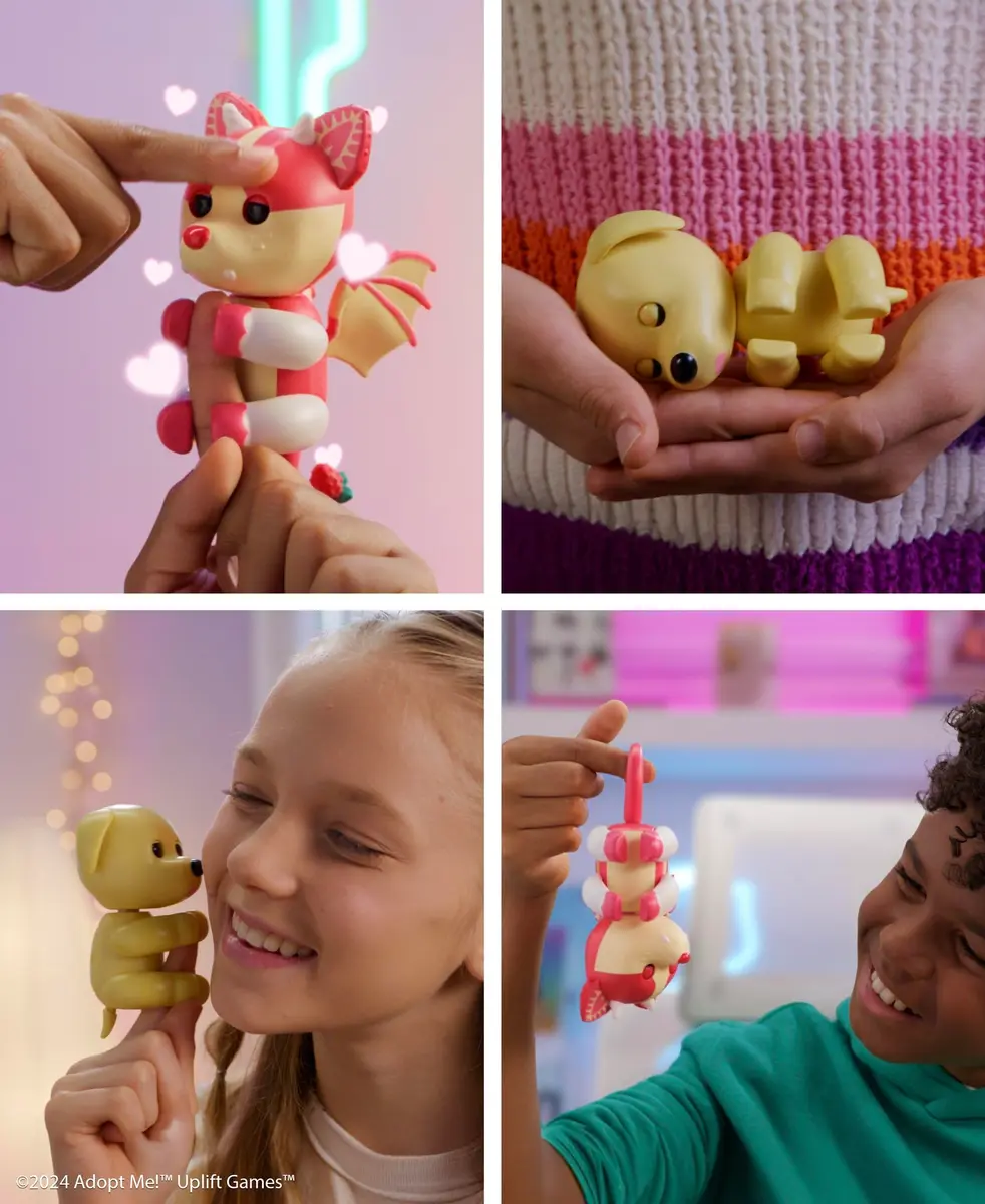 Fingerlings Adopt Me! x Interactive Dog Toy 3.14 x 3.14 x 4.92 inches | 40+ Sounds & Reactions - view 3