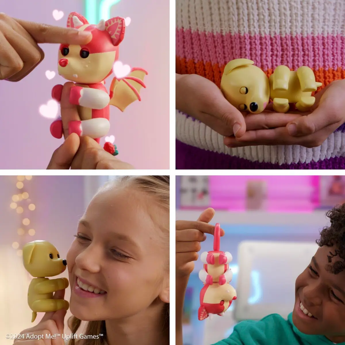 Fingerlings Adopt Me! Strawberry Shortcake Bat Dragon | Legendary Interactive Toy for Kids 5+ - view 3