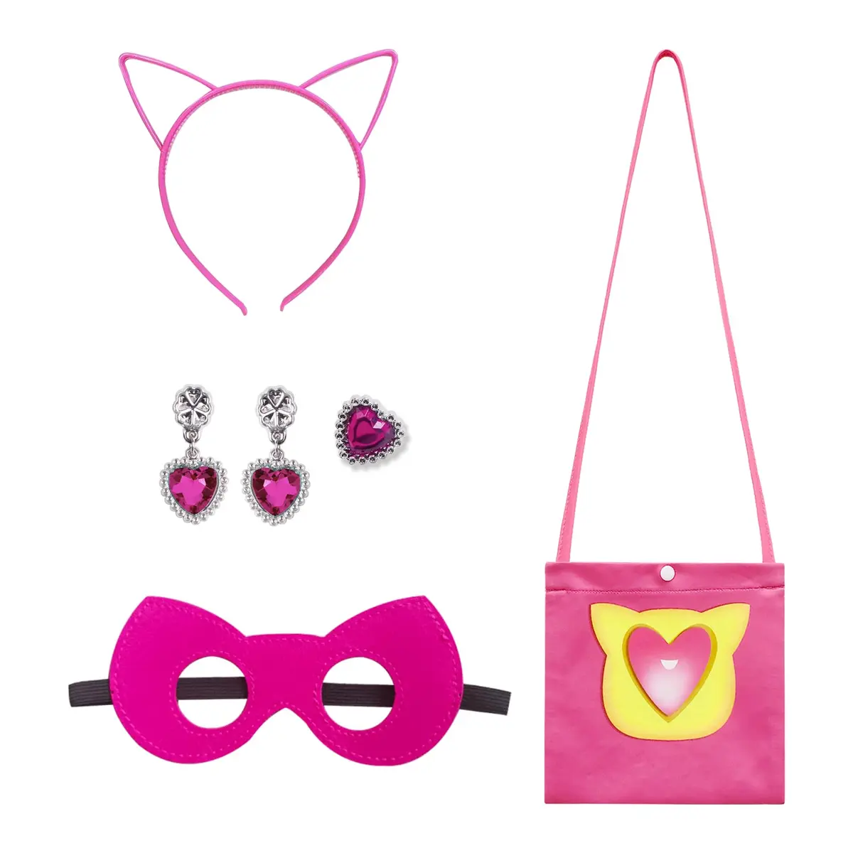 SHELOVESIT Girls Superhero Cosplay Costume Kitties Dress 120cm (4T-5T) | Movie Character Cat Dress Up Outfit - view 3