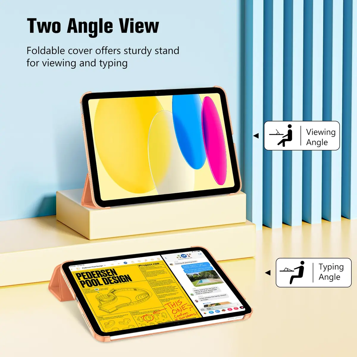 ProCase for iPad 10th Generation 10.9-inch (2022) & 11th Generation 11-inch (2025) Case | Slim Smart Cover with Translucent Hard Shell Back, Supports Auto Wake/Sleep - view 5