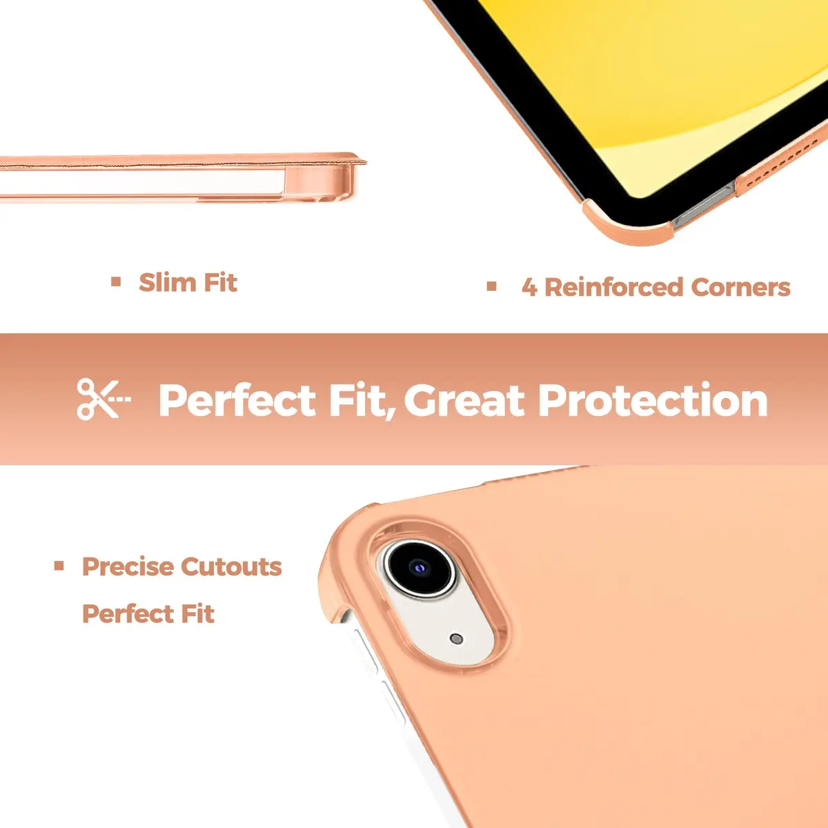 ProCase for iPad 10th Generation 10.9-inch (2022) & 11th Generation 11-inch (2025) Case | Slim Smart Cover with Translucent Hard Shell Back, Supports Auto Wake/Sleep - view 6