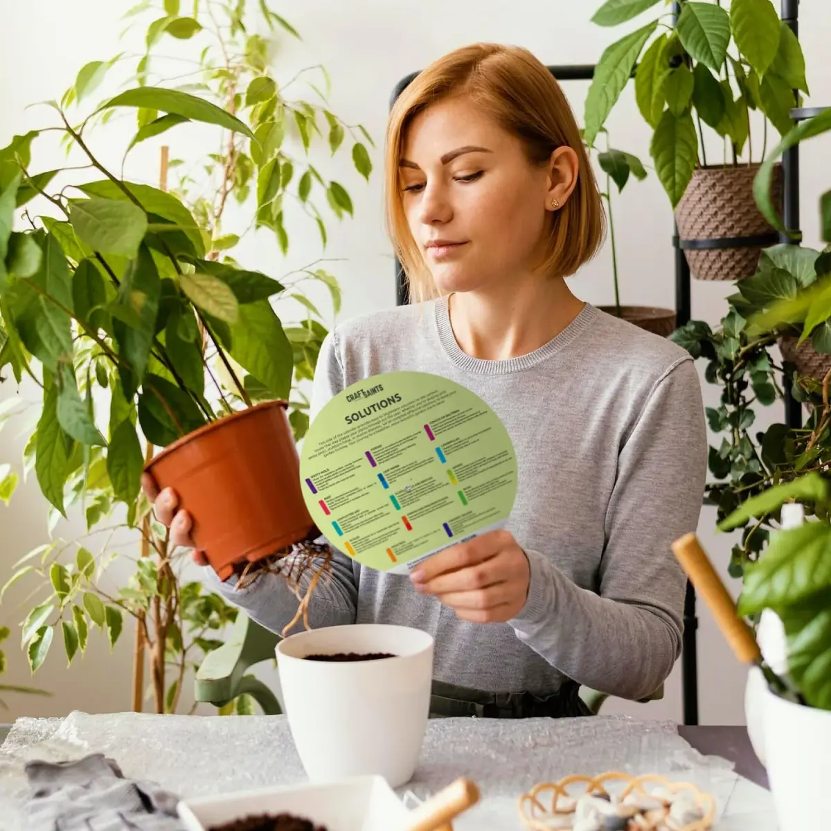 CraftSaints Garden Planner for Plant Problems 8.2 x 8.2 inches | Identify & Resolve 18 Common Issues - view 5